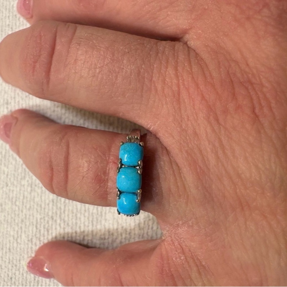 Elegant Sleeping Beauty Turquoise Ring